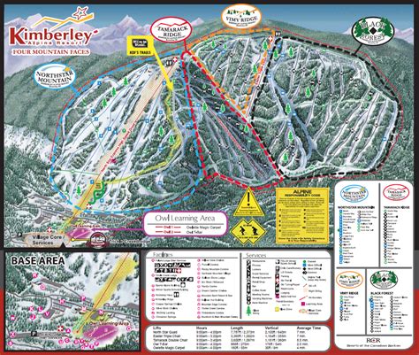 Resort Map – Kimberley Alpine Resort