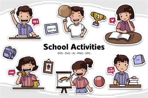 School Activity Illustrations