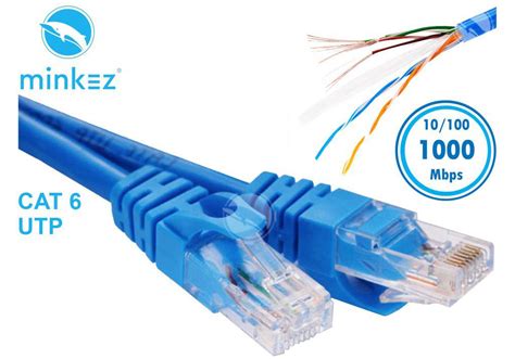 MINKEZ 15 - 30M CAT6CPP CAT 6 Cable LAN Network Cable Gigabit Ethernet ...