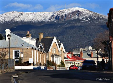 Mount Wellington Snow / Snow On Mount Wellington, Tasmania Stock Photo ...