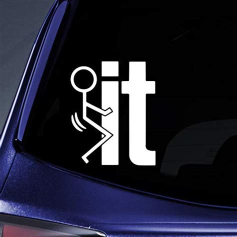 FK IT FUNNY JDM Sticker Decal Notebook Car Laptop 5" (White) in ...