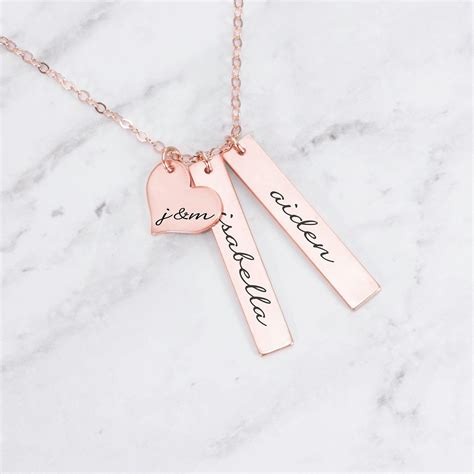 Personalized Necklace For Mom - Necklace With Kids Names – Gracefully Made