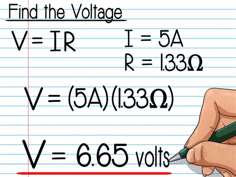 How to Calculate Voltage Across a Resistor (with Pictures)