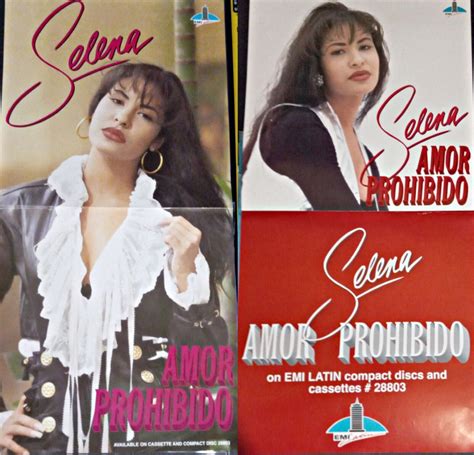 SELENA QUINTANILLA "amor prohibido" double-sided double-length promo ...