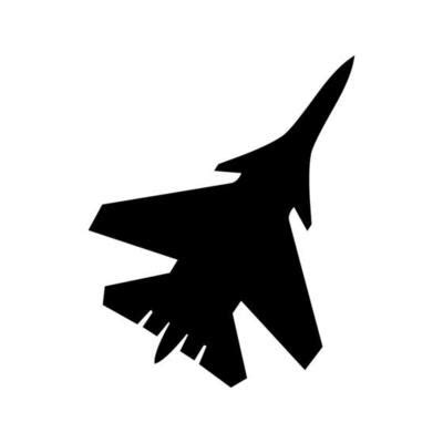 Fighter Jet Silhouette Vector Art, Icons, and Graphics for Free Download