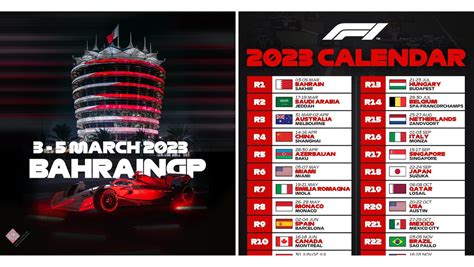 F1 2023 Race Calendar Has Just Been Released & Bahrain Is Scheduled to ...