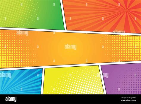 Colorful pop art retro background, comic style Stock Vector Image & Art ...