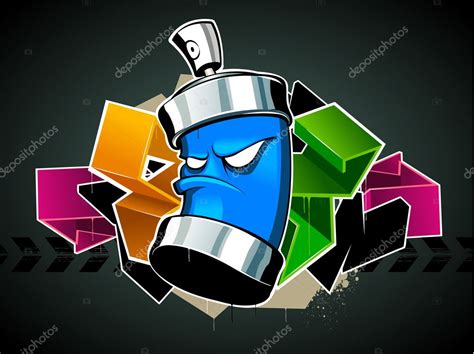 Cool graffiti image Stock Vector by ©Vecster 1391181