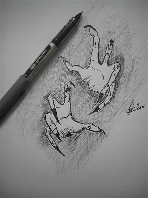 Scary hands , evil , spookyhands | Scary drawings, Creepy drawings ...