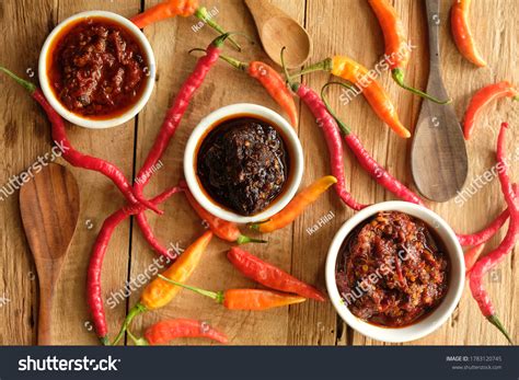 Sambal Terasi Sambal Kecap Sambal Pedas Stock Photo 1783120745 ...