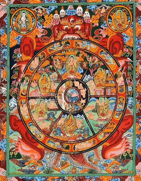 Tibetan buddhist the wheel of life exotic india art – Artofit