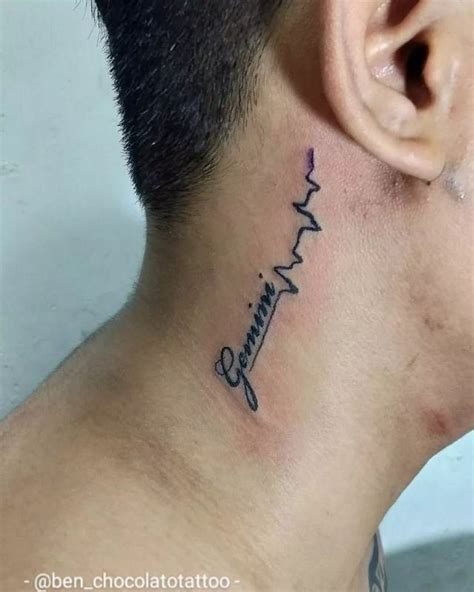 Name Neck Tattoos For Men