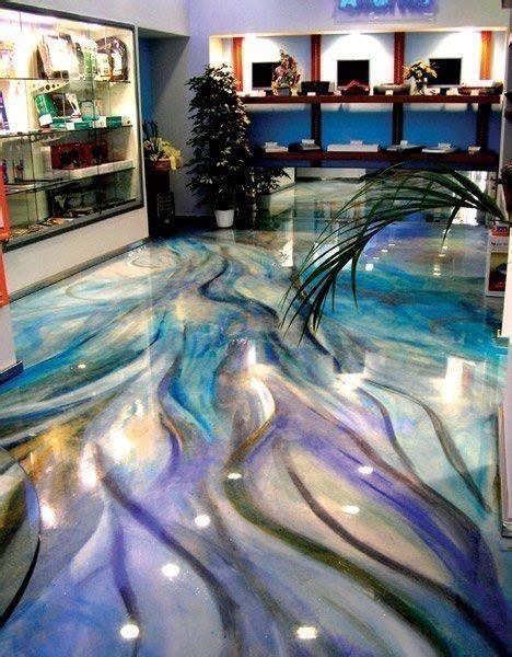 Home Interior Design — Epoxy or resin floor