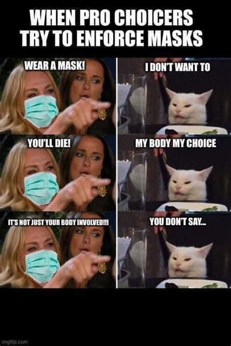 Yes, because wearing a mask and abortion are equally simple choices : r ...