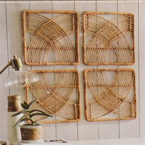 Rattan Wicker Wall Art | cuteconservative