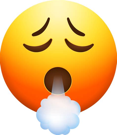 "Face Exhaling" Emoji - Download for free – Iconduck