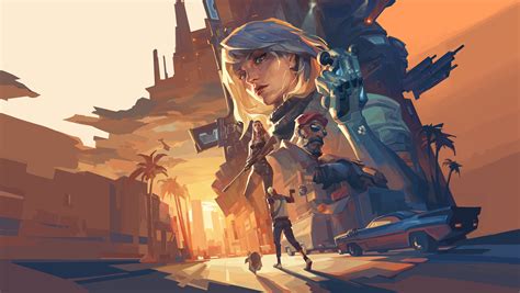 ArtStation - VALORANT agent key art. Deadlock & Ep.7 key art & Sketches