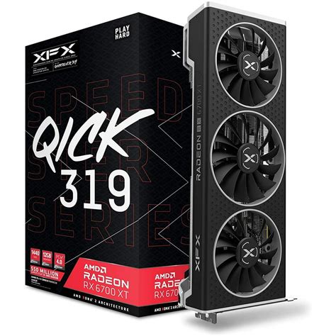 XFX Speedster QICK319 AMD Radeon RX 6700 XT Gaming Graphics Card RX ...