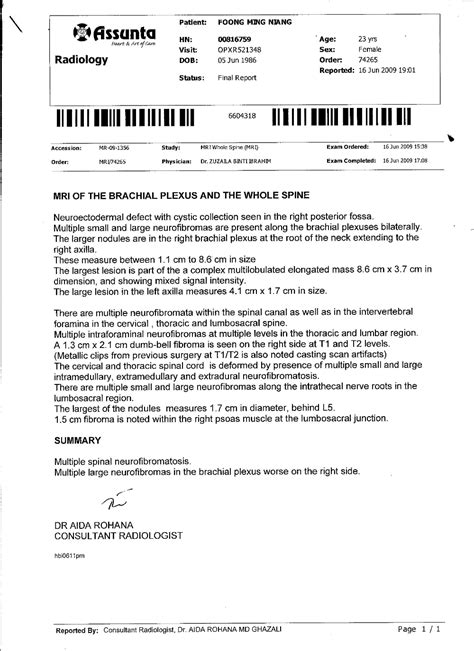 Lumbar X Ray Report Template