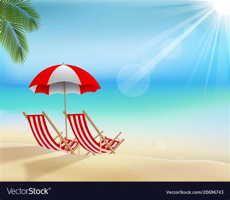 Summer beach holiday background Royalty Free Vector Image