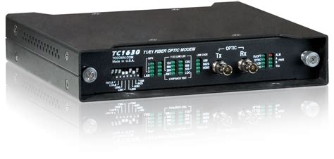 TC1630R/S T1/E1 Fiber Optic Modem - TC Communications