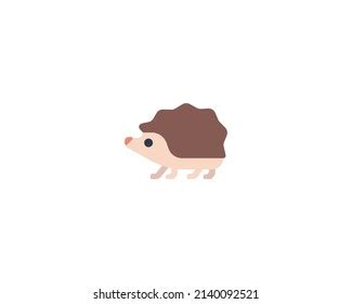 Hedgehog Vector Isolated Icon Hedgehog Emoji Stock Vector (Royalty Free ...