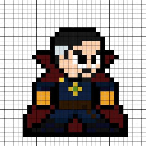 Doctor Strange/Stephen Strange (Thor Ragnarok) Perler Bead Pattern ...