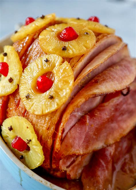 Baked Ham Recipe - Brown Sugar Pineapple Glazed Ham - No. 2 Pencil