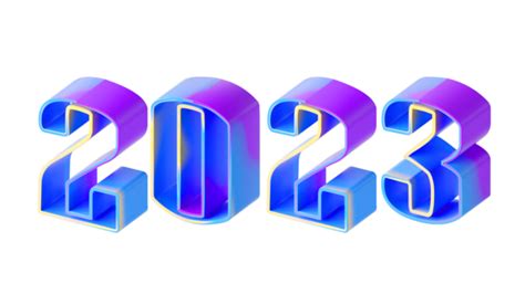 Happy New Year 2023 Date PNG Transparent Images Free Download | Vector ...