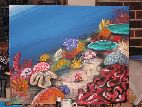 Bond's Blog: Reef Painting WIP (1)