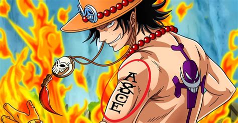 One Piece Ace Tattoo Back