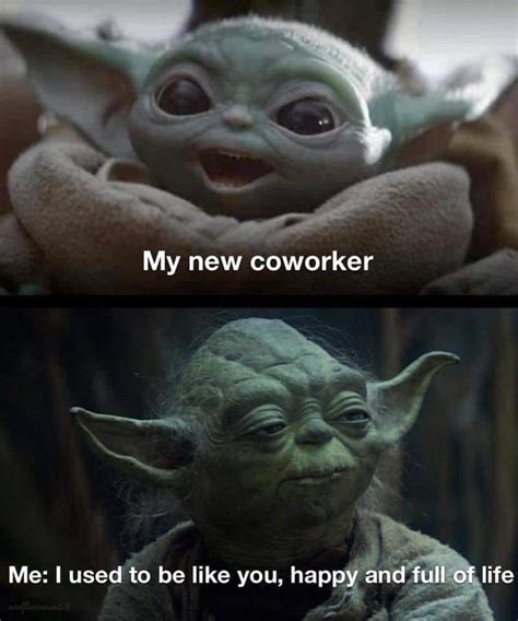 Pin by Tor Bear on Baby Yoda Yoda funny, Work memes