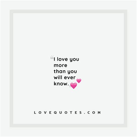 More Than You Know - Love Quotes