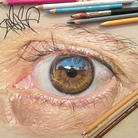 Incredibly Realistic Eye Illustrations Made Using Colored Pencils