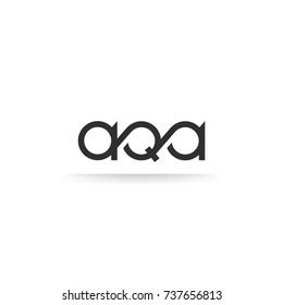 Aqa Rounded Lettering Logo Vector Isolated Stock Vector (Royalty Free ...