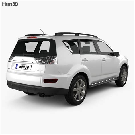 Mitsubishi Outlander GT 2013 3D model - Download Crossover SUV on ...