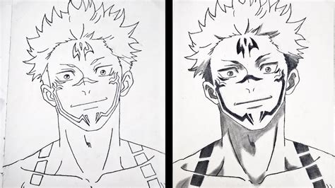 How To Draw Ryomen Sukuna From Jujutsu Kaisen Ryomen Sukuna Drawing ...