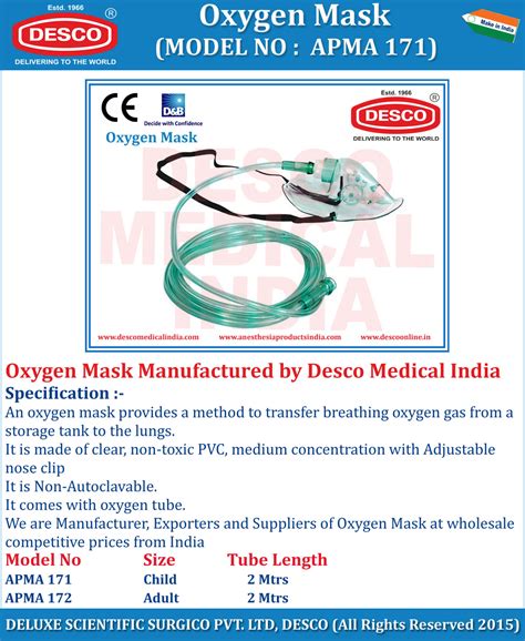 Oxygen Masks Manufacturers, Exporters and Suppliers India