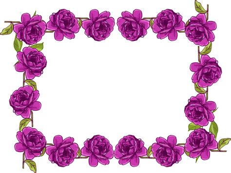 Free Purple Flower Border Png, Download Free Purple Flower Border Png ...