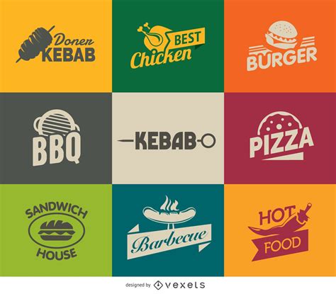 Fast Food Logos Vector Download