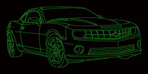 Perspective View Car 2D DWG Block for AutoCAD • Designs CAD