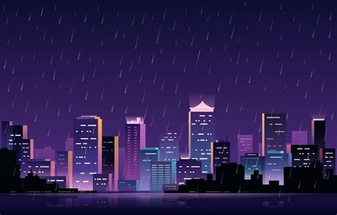 Futuristic Night City Background 7194064 Vector Art at Vecteezy