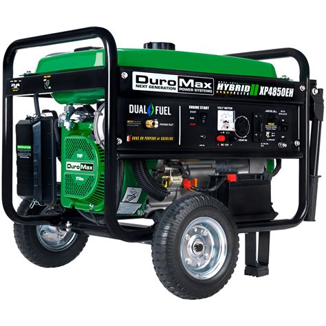 DuroMax XP4850EH Hybrid Portable Dual Fuel Propane / Gas Camping RV ...