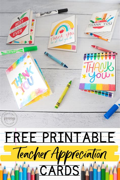 10 Free Teacher Appreciation Card Printables Prudent Penny, 44% OFF