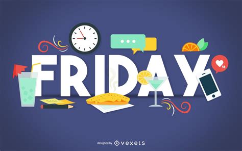 Friday Happy Hour Banner Vector Download