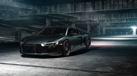 Audi R8 V10 Black UHD 4K Wallpaper - Pixelz.cc