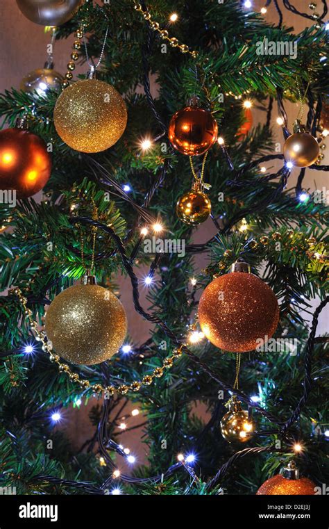 Christmas tree decorations Stock Photo - Alamy