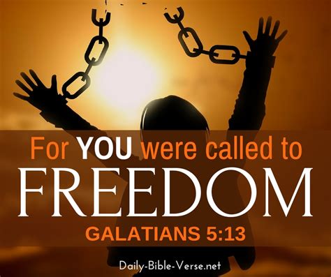 Daily Bible Verse | Freedom | Galatians 5:13