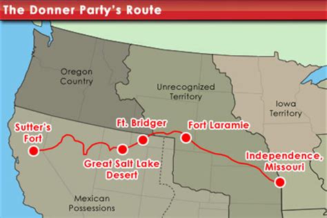 Donner Party Map Route