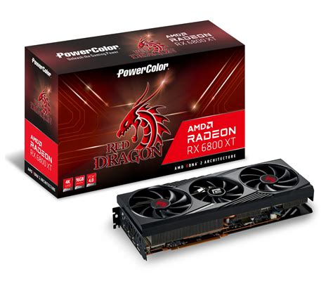 PowerColor Red Dragon AMD Radeon™ RX 6800 XT Gaming Graphics Card with ...